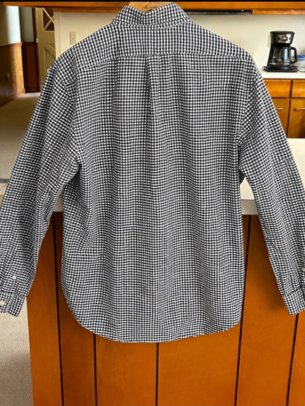 Ralph Lauren Button Down Shirt Large Custom Fit Green Cream Gingham Check
BB - Picture 4 of 14